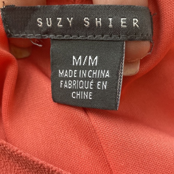 Suzy Sheir Coral colour dress size M - Picture 5 of 5
